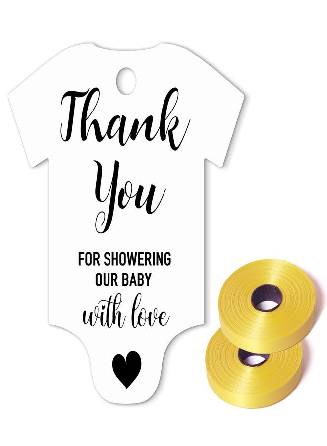 TENTADO Thank You for Showering Our Baby with Love - Pack of 50 Gift Tags - Image 1